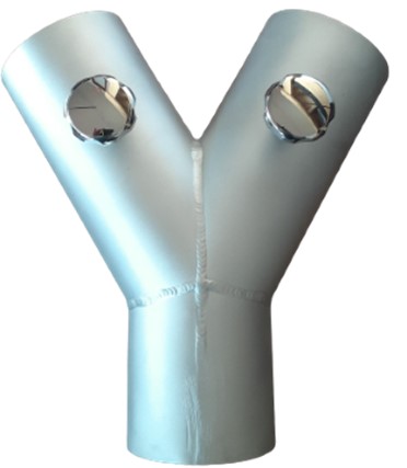 Y Splitter w/ Butterfly Valves (for 2 fog hoses)